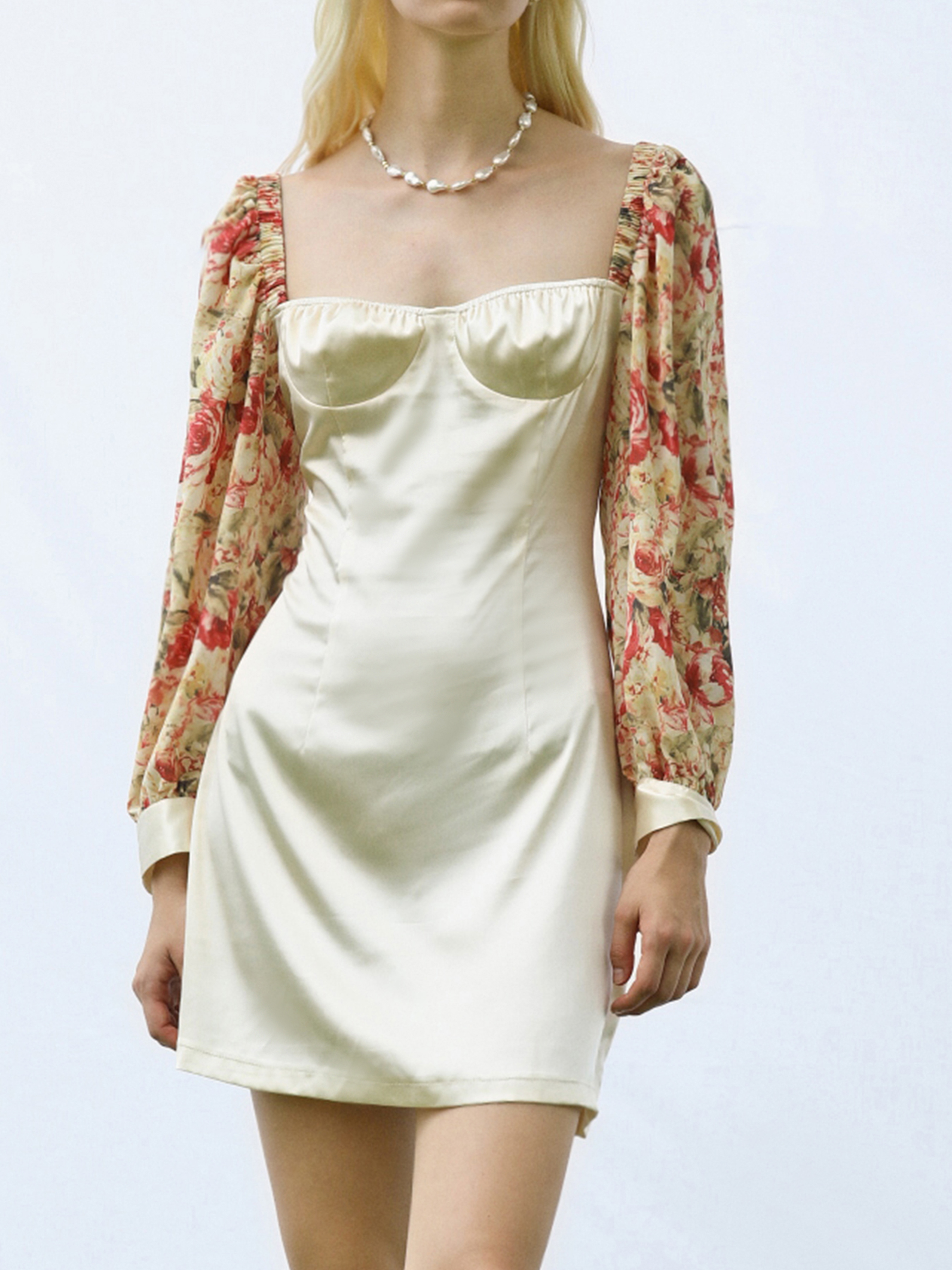 silk mini dress